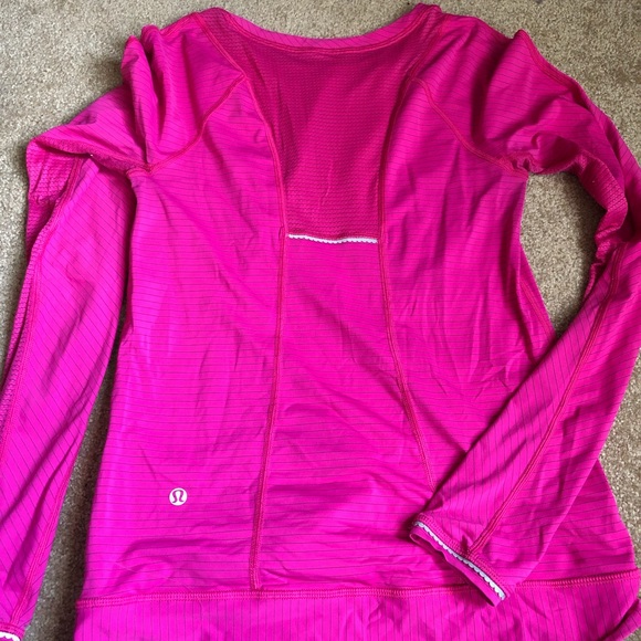 Lululemon hot pink long sleeves - Picture 2 of 3